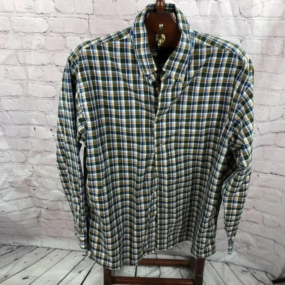 Men's Jos A. Bank traveler dress shirt Button down Shirt large